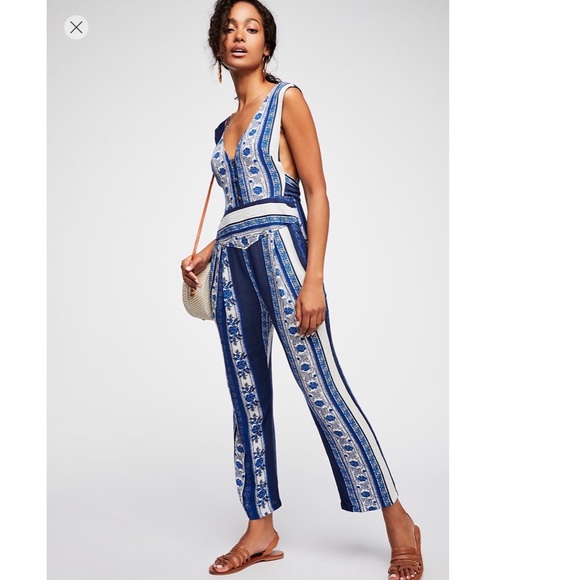Free people all shook up jumpsuit Clearance